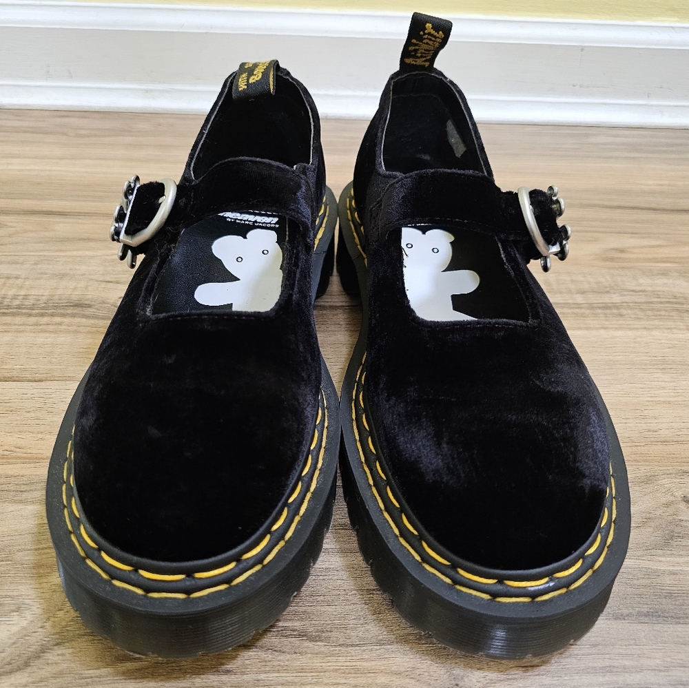 ♥️🧸HOST PICK🧸♥️Dr. Martens ADDINA HEAVEN BY MARC JACOBS VELVET SHOES - Picture 3 of 16